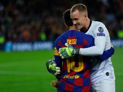 El portero alemán del Barcelona, Marc-André ter Stegen, admitió que comenzó pláticas para renovar su contrato. Imago7 / ARCHIVO