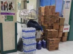 La noche del martes, en un comunicado, los trabajadores informaron que localizaron gel antibacterial, caretas, algunos overoles, jabón y material de limpieza. ESPECIAL