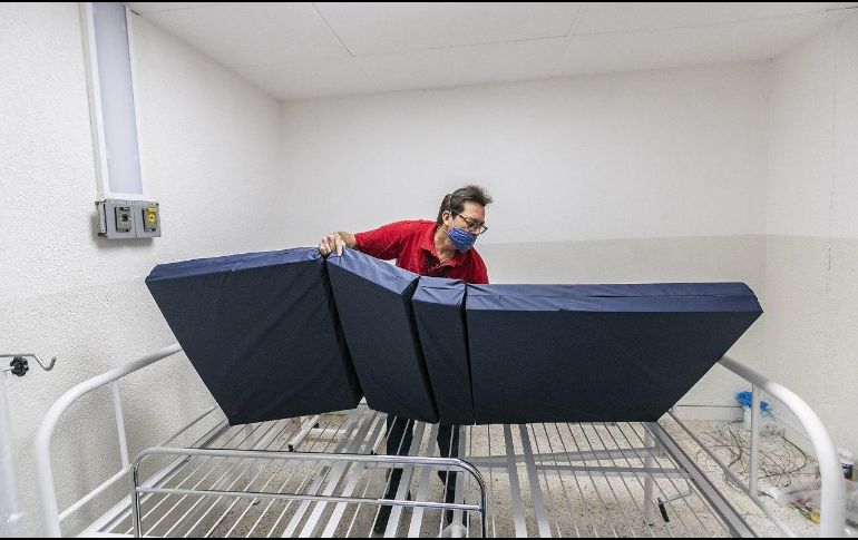 Una vez que la emergencia sanitaria termine, el equipo que se instale en el Ángel Leaño será repartido en los hospitales públicos de la entidad. TWITTER / @EnriqueAlfaroR