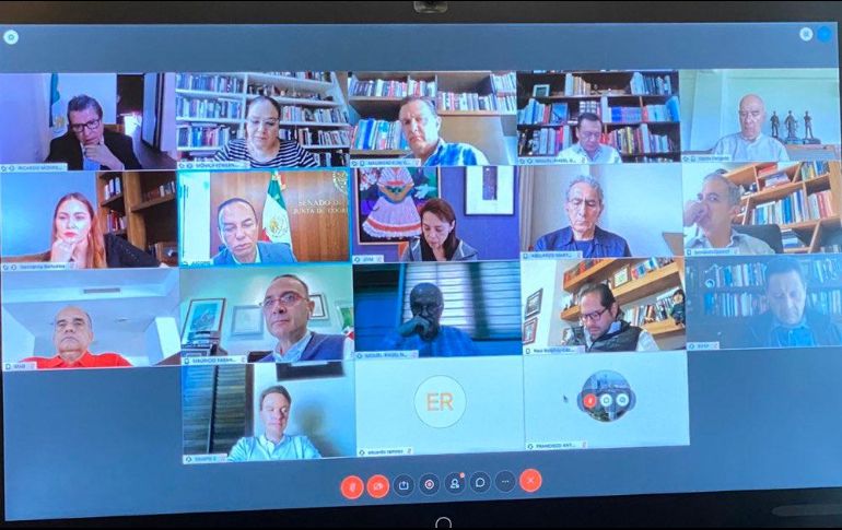 Senadores acordaron privilegiar la lucha contra el coronavirus mientras dure la contingencia. TWITTER/@RicardoMonrealA