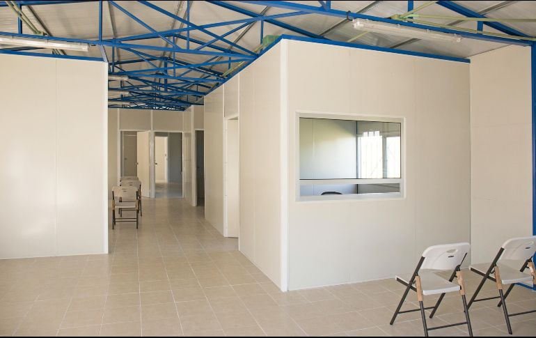 La ampliación del Hospital General Regional de Tijuana dispone de 60 camas para la atención de enfermos de COVID-19. ESPECIAL