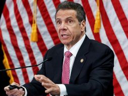 El gobernador Andrew Cuomo habla durante su conferencia de prensa diaria este viernes. EFE/J. Lane