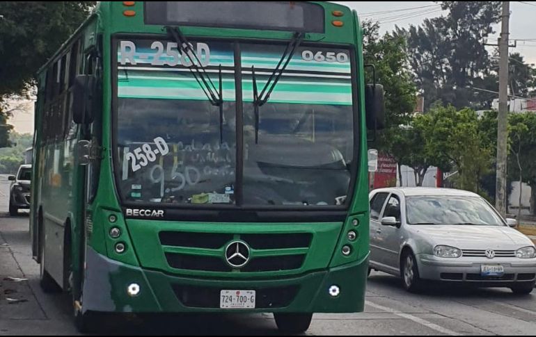 El cambio se dio a partir del primero de mayo y se debe a una orden por la Secretaría de Transporte (Setran). EL INFORMADOR / S. Flores