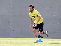 Lionel Messi. El capitán llegó a temprana hora a los entrenamientos. AFP/FC Barcelona
