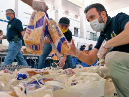 Las despensas son entregadas en las oficinas del sindicato ubicadas en Contreras Medellín 444 esquina Manuel Acuña. EL INFORMADOR/ A. Camacho