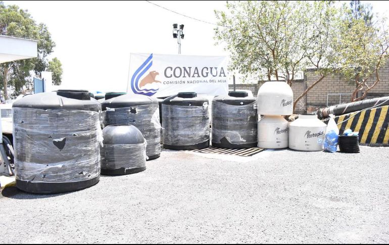 Algunos de los municipios beneficiados con los tinacos son Ameca, Lagos de Moreno, San Martín Hidalgo y Yahualica, entre otros. ESPECIAL /