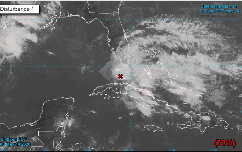 El NHC advirtió de condiciones marinas peligrosas a lo largo de la costa este de Florida y las Bahamas. TWITTER/@NHC_Atlantic