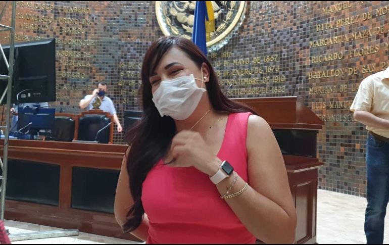 La diputada Sofía García Mosqueda señala que a la Comisión de Administración que preside, no ha llegado ninguna solicitud para el pago de las pruebas. EL INFORMADOR/S. Blanco