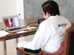 Antonio Echevarría, gobernador de Nayarit, escribió que la noticia se la dieron a conocer durante la reunión con la Conferencia Nacional de Gobernadores. TWITTER/@aegnayarit