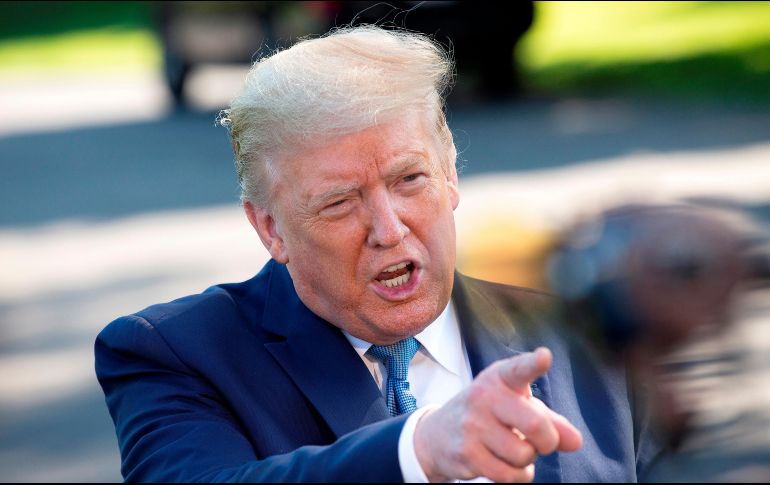 El mensaje del mandatario es acompañado con un reporte del grupo Judicial Watch, en el que se menciona que ''los traficantes de drogas mexicanos son realmente audaces''. EFE / s. Reynolds