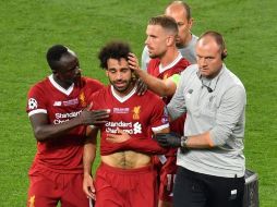 Salah sufrió una fuere lesión en su hombro debido a esa acción de la que Ramos siempre ha dicho, fue un accidente. AFP / ARCHIVO