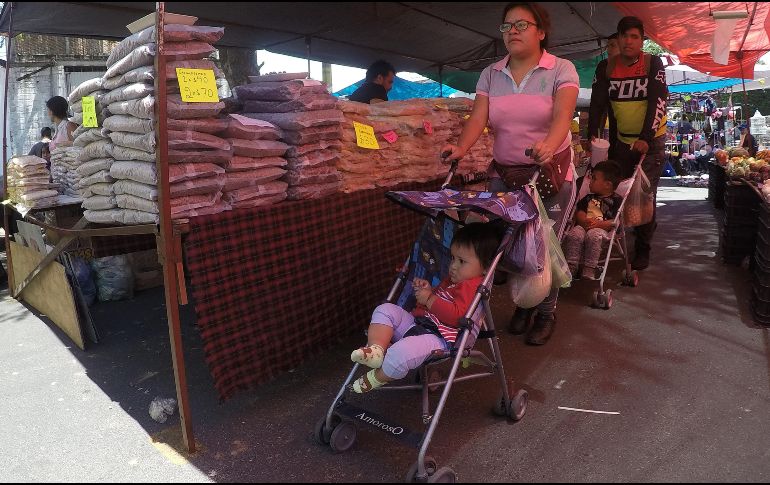 En la mayoría de los puestos la gente se amontonaba una sobre otra para elegir sus artículos. EL INFORMADOR / A. Camacho