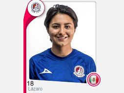 La dorsal 18 no logró debutar en la Liga MX Femenil, con la escuadra a la que llegó en el torneo Apertura 2019. ESPECIAL / ligafemenil.mx