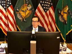 Durante la sesión, Mnuchin y Jerome Powell respondieron a los legisladores sobre la implementación de los multimillonarios esfuerzos de ayuda para enfrentar la crisis. TWITTER/@stevenmnuchin1