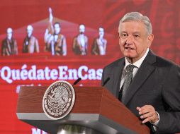 López Obrador indicó que a él le gustaría acudir la semana próxima a dar el banderazo. NTX / J. Lira
