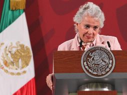 La funcionaria federal indica que una vez que entreguen los solicitantes, se instalará la comisión que será presidida por ella, en su calidad de titular de la Segob. NTX / J. Lira