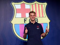 CONTENTO. El internacional holandés pasó el confinamiento en Amsterdam y al volver a entrenarse con el conjunto catalán se dijo muy contento. ARCHIVO