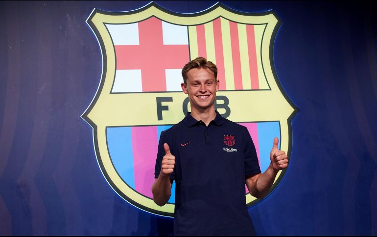 CONTENTO. El internacional holandés pasó el confinamiento en Amsterdam y al volver a entrenarse con el conjunto catalán se dijo muy contento. ARCHIVO