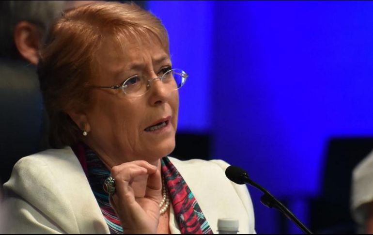 Bachelt detalló que su organización está especialmente preocupada por la situación en Venezuela, Nicaragua y Bolivia. EFE/E. Guzmán