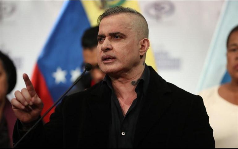 El fiscal general de Venezuela, Tarek William Saab, habla durante una rueda de prensa en Caracas, Venezuela. EFE/R. Martínez