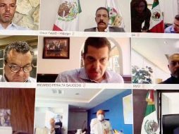 Olga Sánchez Cordero se reunió con la Conferencia Nacional de Gobernadores de forma virtual. TWITTER@@alejandromurat