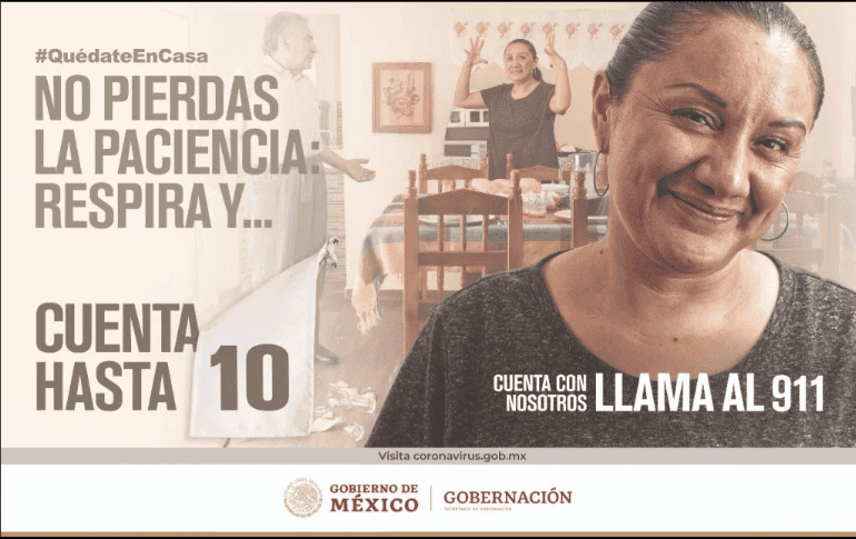 En redes sociales criticaron las imágenes que promovió el Gobierno federal, como ésta en que aparece una mujer sonriendo. ESPECIAL