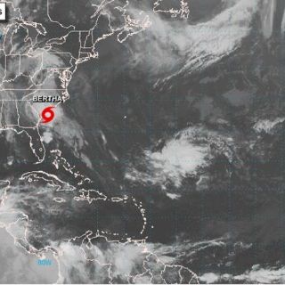 Se forma la tormenta tropical "Bertha" en costas de Carolina del Sur