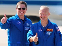 Bob Behnken (izquierda) y Doug Hurley (derecha) llegan a Florida el 20 de Mayo para preparar el lanzamiento. REUTERS