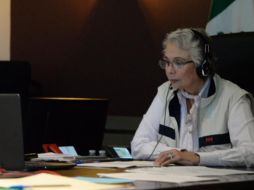 Sánchez Cordero explicó que el semáforo epidemiológico estará a cargo de la administración federal porque el Consejo de Salubridad General es presidido por autoridades de ese rango. TWITTER/@M_OlgaSCordero