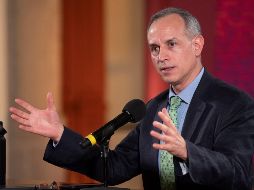 Hugo López-Gatell, subsecretario de Prevención y Promoción de la Salud, informará de las proyecciones matemáticas del contagio de COVID-19 en el país.  EFE/Presidencia de México