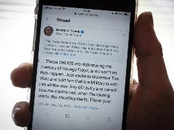 Donald Trump se pronunció sobre los saqueos que han acompañado las protestas contra la muerte de George Floyd. AFP/O. Morini