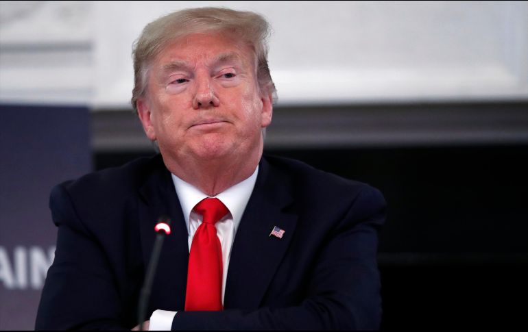 ''Los llamados 'manifestantes' dirigidos profesionalmente en la Casa Blanca tenían poco que ver con la memoria de George Floyd'', dijo el mandatario. AP / A. Brandon