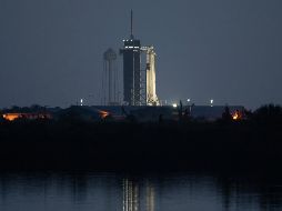 El viaje de la Crew Dragon parte del centro espacial Kennedy de la NASA en Florida con destino a la Estación Espacial Internacional. AP / NASA