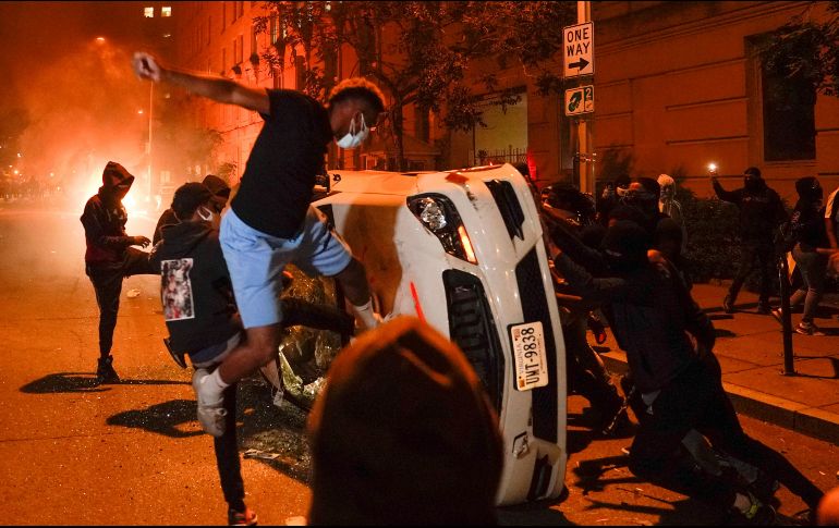 Las protestas se han extendido a nivel nacional después de la muerte de George Floyd, un ciudadano afroamericano que fue detenido en la ciudad de Minneapolis por uso de un billete supuestamente falso. AP / E. Vucci