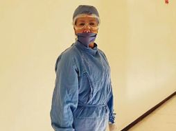 Carolina García Durán es auxiliar de Limpieza e Higiene en el Hospital de Especialidades del IMSS Jalisco. ESPECIAL