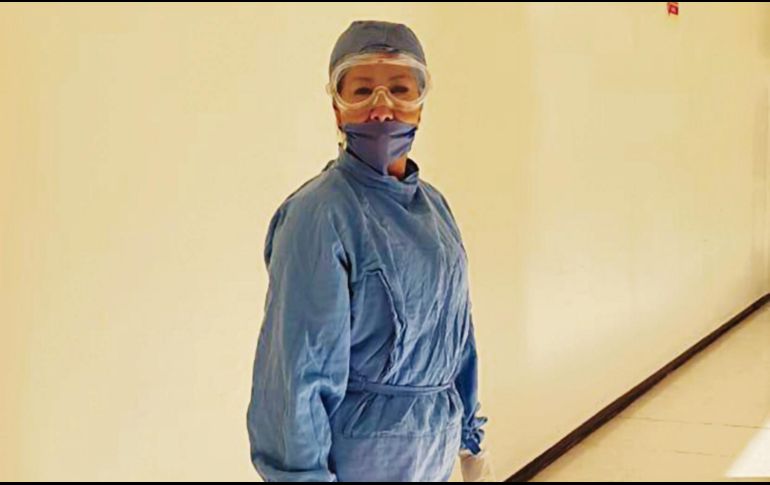 Carolina García Durán es auxiliar de Limpieza e Higiene en el Hospital de Especialidades del IMSS Jalisco. ESPECIAL