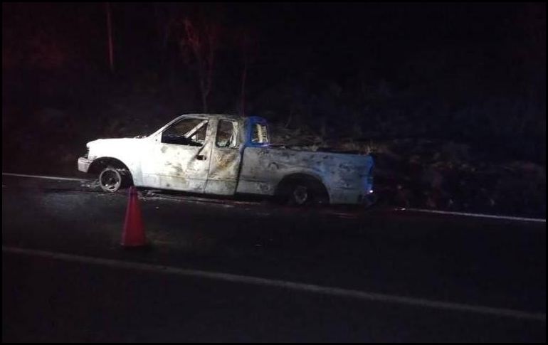 La camioneta es localizada en el kilómetro 30 700 de Carretera a Saltillo, a la altura del poblado conocido como “El Ancón”. ESPECIAL