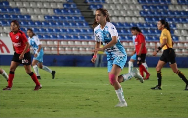 La mediocampista Nailea Vidrió reveló este miércoles que dejará de formar parte del equipo femenil del Pachuca después de tres años en la institución. INSTAGRAM / @nailea_vidrio