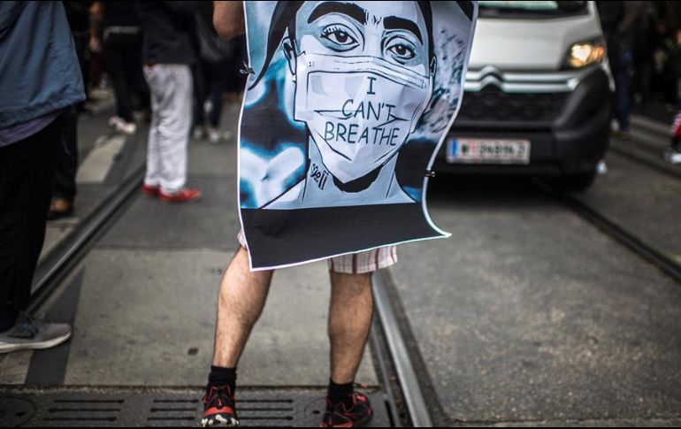 El asesinato de George Floyd ha inspirado manifestaciones contra la brutalidad policiaca alrededor de todo el mundo. EFE/C. Bruna