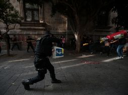 El mandatario estatal niega que los policías cometieran abusos durante la protesta de este jueves en Guadalajara. EL INFORMADOR/F. Atilano