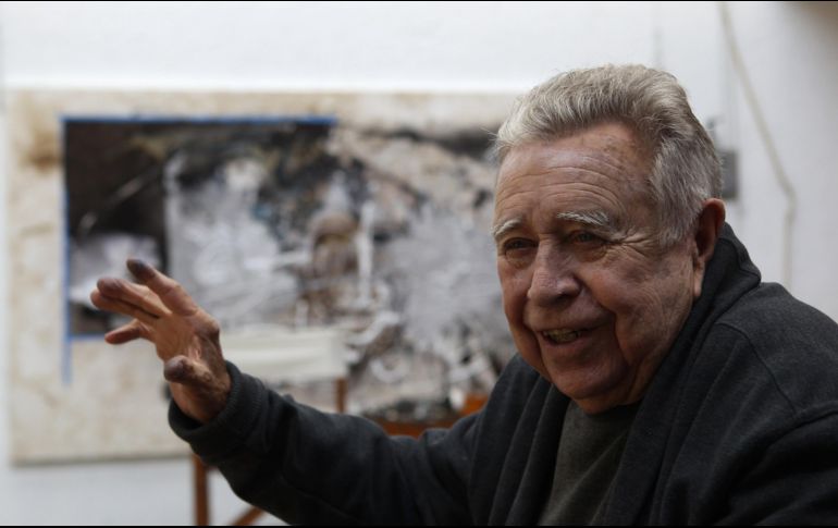 Manuel Felguérez murió la noche de este domingo en la CDMX. EFE  ARCHIVO