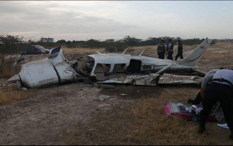 El accidente se registró la madrugada de este lunes en el poblado El Bendito, en la provincia de Zarumilla. TWITTER/@ecupunto