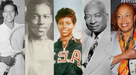 Althea Gibson, Vivien Thomas, Wilma Rudolph, Thomas Dorsey y Patricia Bath (de izquierda a derecha) son fuente de inspiración para muchos estadounidenses. GETTY IMAGES