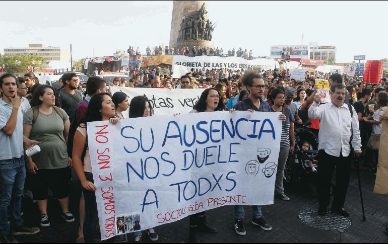 Aunque se denunció que policías participaron en la desaparición de los tres estudiantes de cine hace dos años (en Tonalá), no se responsabilizó a ningún servidor público. EL INFORMAODR/Archivo