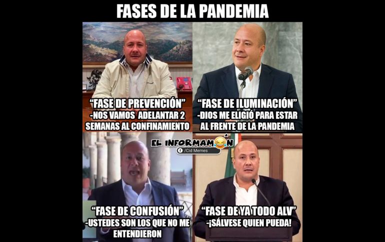 Los memes del cambio de fase en Jalisco y el alargamiento de la pandemia