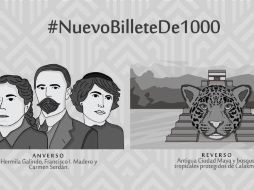 En mayo circularon 67.6 millones de piezas del billete de mil pesos, colocándose como el de menor cambio de manos entre el público. TWITTER/@EmisionBanxico