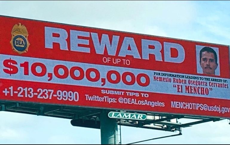 Autoridades de Estados Unidos tienen al líder del Cártel Nueva Generación en la lista de los más buscados. ARCHIVO