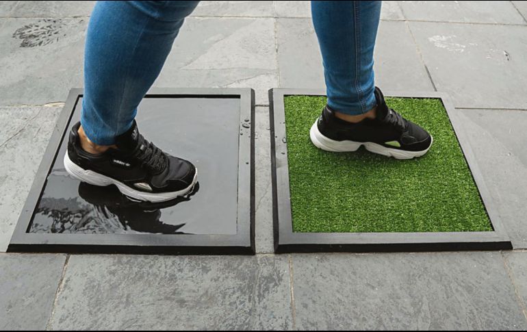 Los tapetes satinizantes son un aliado en la lucha contra el COVID-19. ESPECIAL