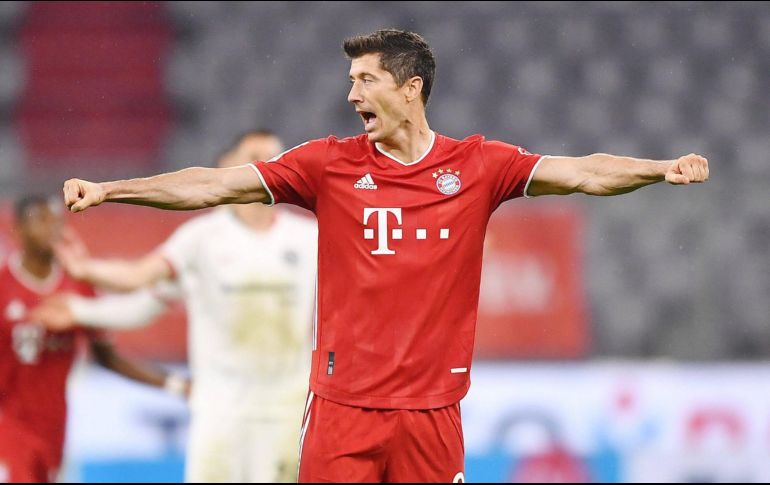 Con 30 goles, Lewandowski es el líder destacado de la clasificación de los goleadores de la Bundesliga. FACEBOOK/@fcbayern.es