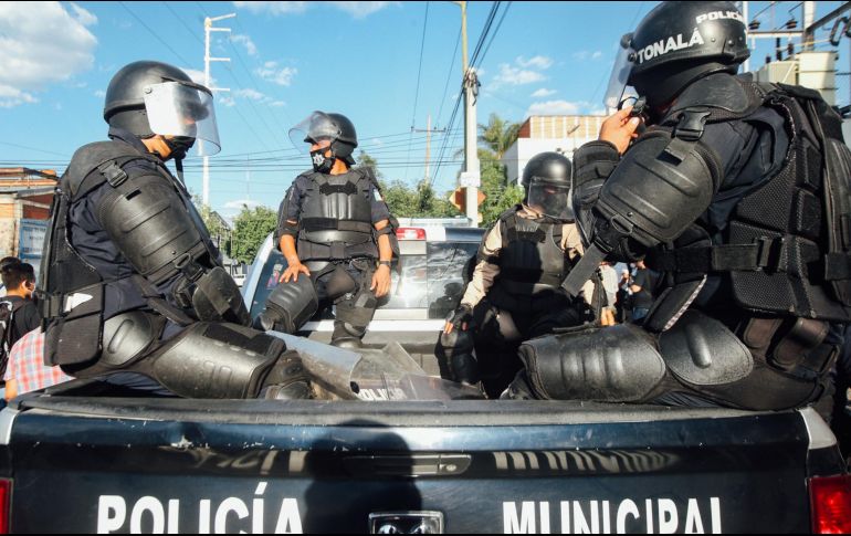 La CEDHJ reiteró que se dote a los uniformados un equipo de protección individual que sea adecuado conforme al riesgo que corren. EL INFORMADOR / ARCHIVO